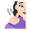 Deaf Woman- Light Skin Tone emoji on Microsoft